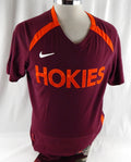 2000s Virginia Tech Hokies #13 Game Used Maroon Warm Up Shirt M 981