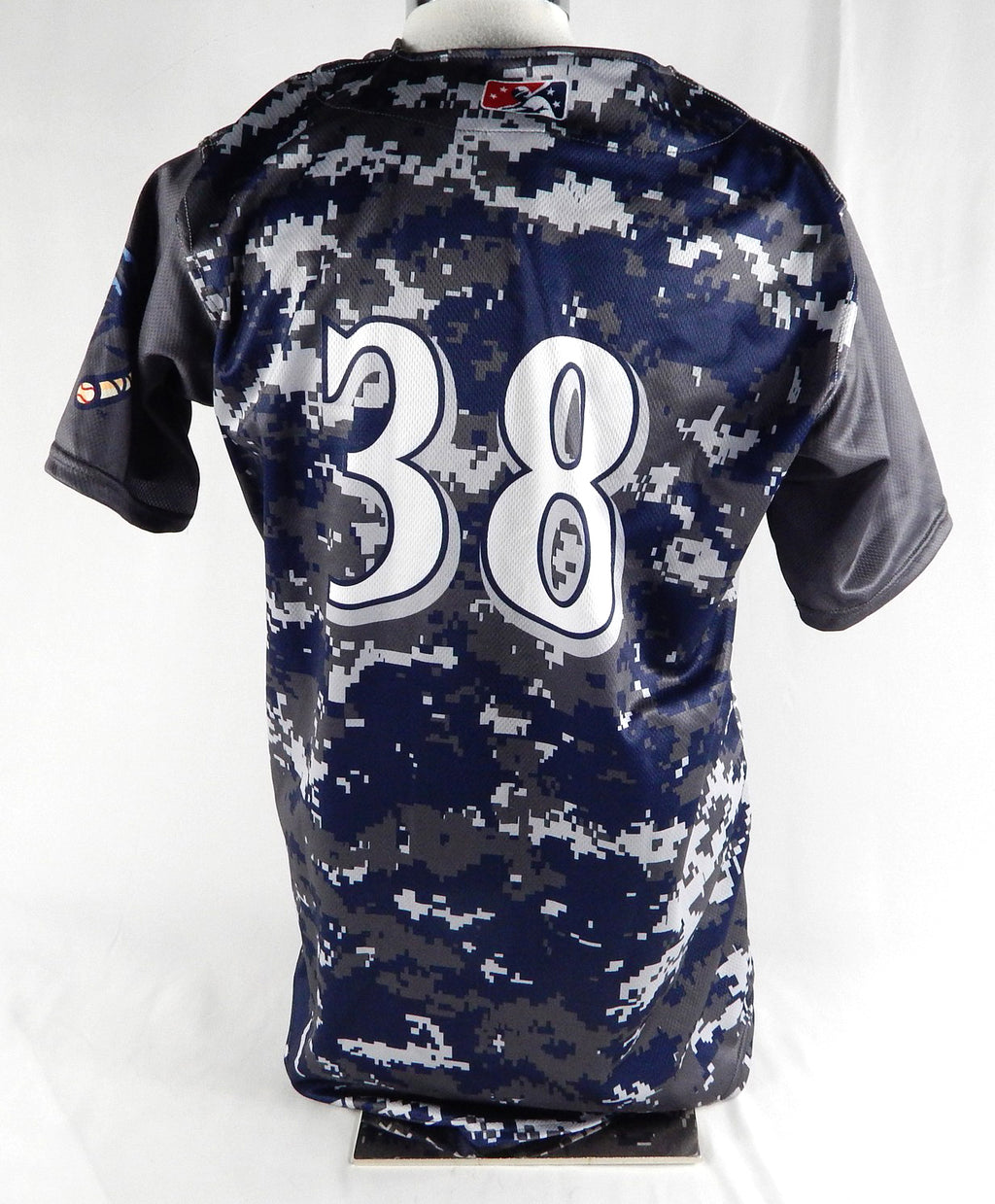 2024 Clearwater Threshers #38 Game Used Navy Camo Jersey Military 46 096 Pic2