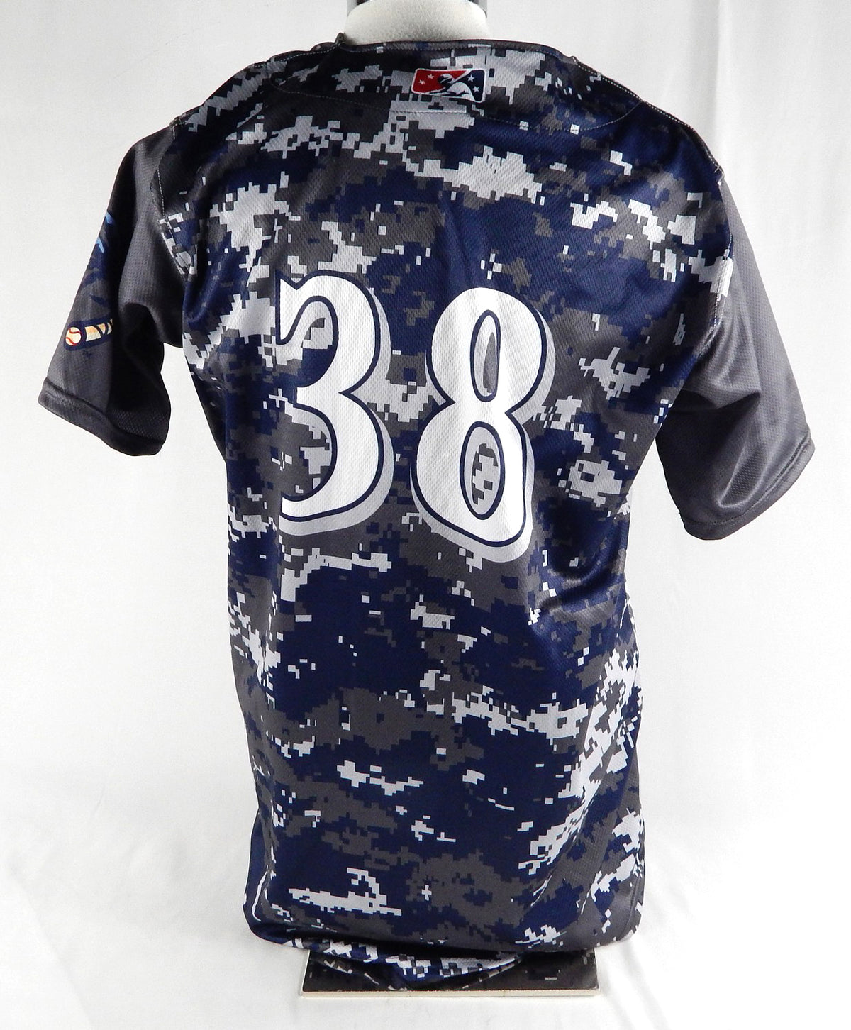 2024 Clearwater Threshers #38 Game Used Navy Camo Jersey Military 46 096 Pic2