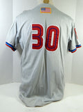 2001 Dunedin Blue Jays #30 Game Used Grey Jersey 100 Years Patch 48 DP15883
