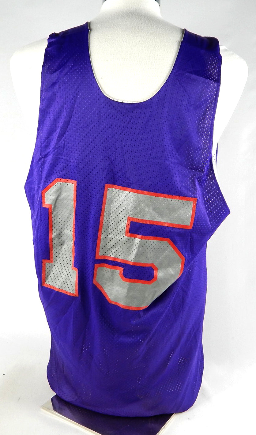 2000s Toronto Raptors #15 Game Used Purple Practice Jersey XXL 385 Pic2