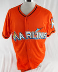 2012-18 Miami Marlins Andrew Knapp #92 Game Used Orange Jersey 46 993