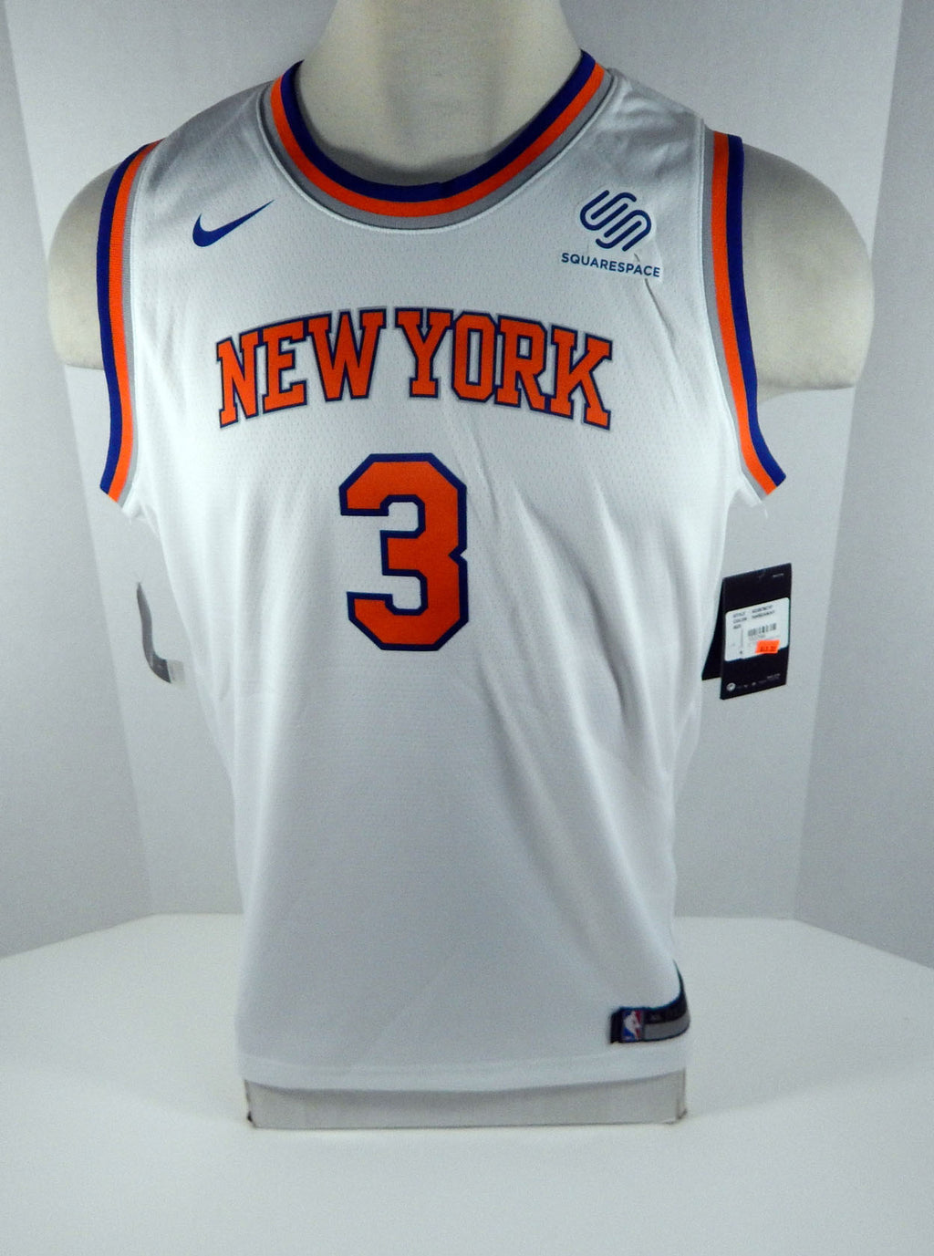 Youth New York Knicks Tim Hardaway Jr #3 White Assoc Jersey Swingman L Nike Pic2