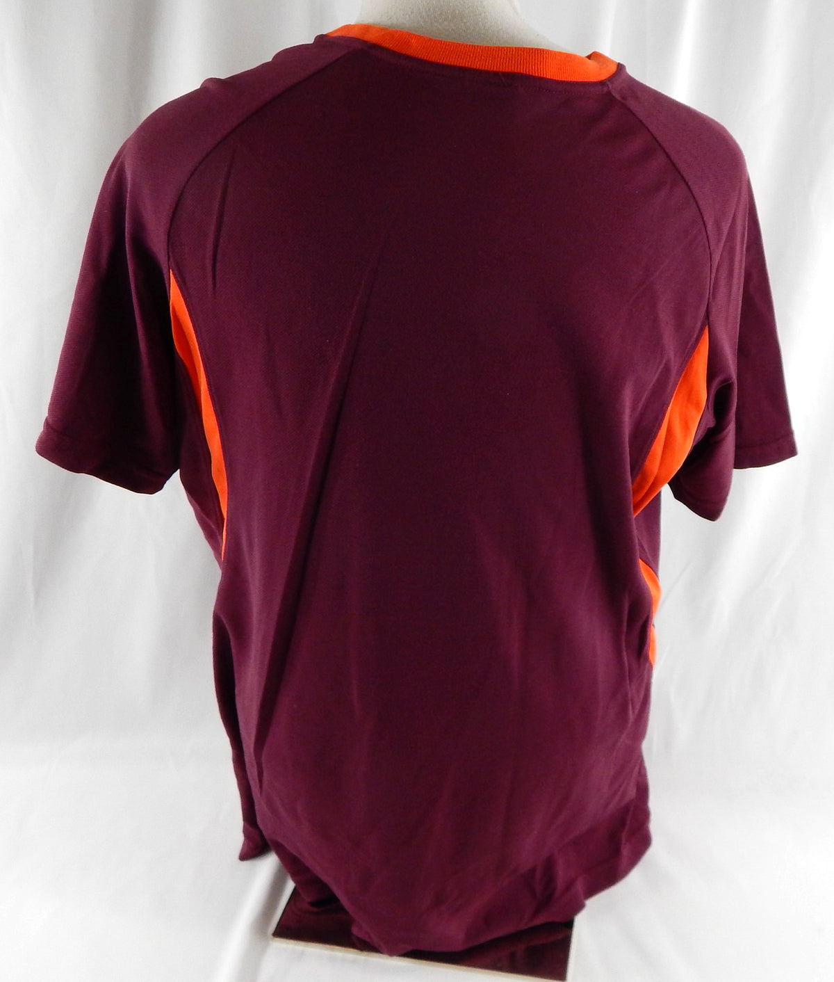 2000s Virginia Tech Hokies #2 Game Used Maroon Warm Up Shirt L 983 Pic2