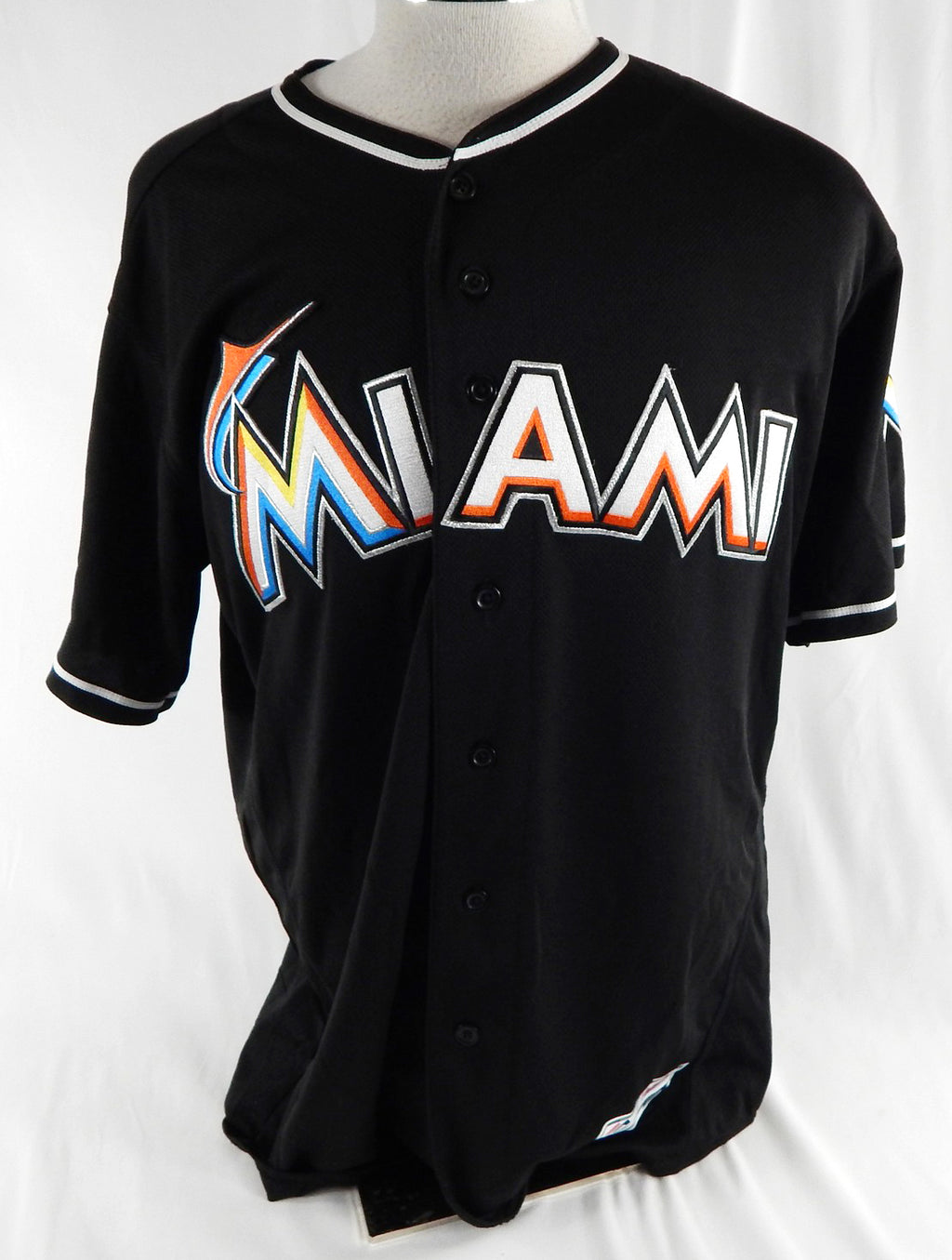 2012-18 Miami Marlins Montana Parsons #77 Game Used Black Jersey 46 994