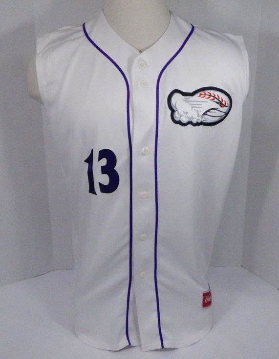 2018-2019 Winston Salem Dash #13 Game Used White Vest Jersey DP05966 Pic2