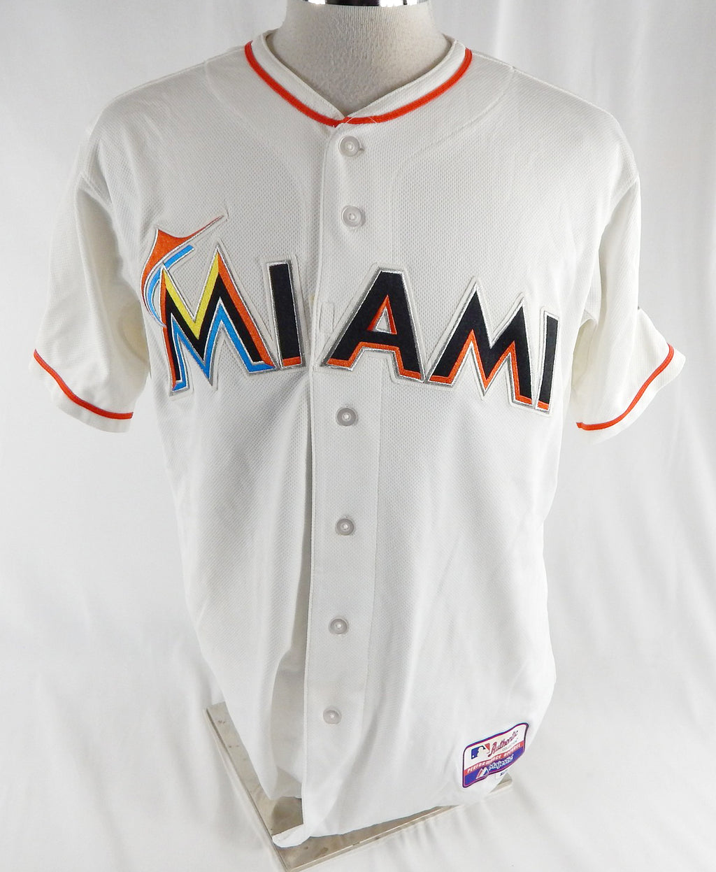 2012-18 Miami Marlins #24 Game Used White Jersey 46 995