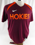 2000s Virginia Tech Hokies #21 Game Used Maroon Warm Up Shirt L 984