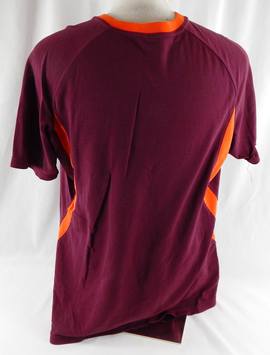 2000s Virginia Tech Hokies #21 Game Used Maroon Warm Up Shirt L 984 Pic2
