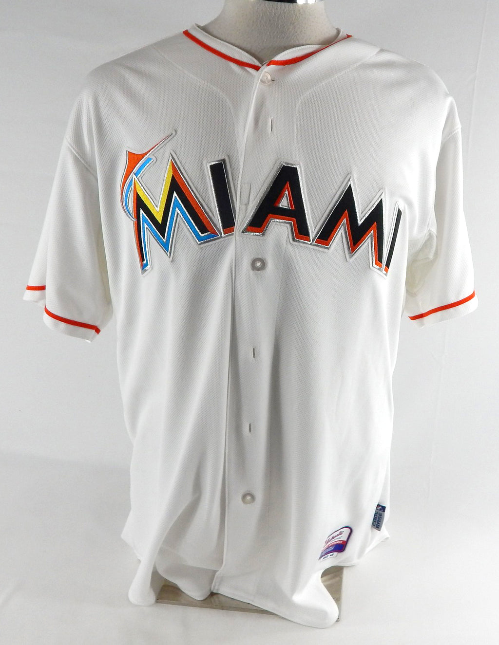 2013 Miami Marlins Derek Dietrich #72 Game Issued Pos Used White Jersey 48 518