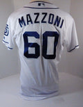 2017 San Diego Padres Cory Mazzoni #60 Game Used White Jersey SDP1160