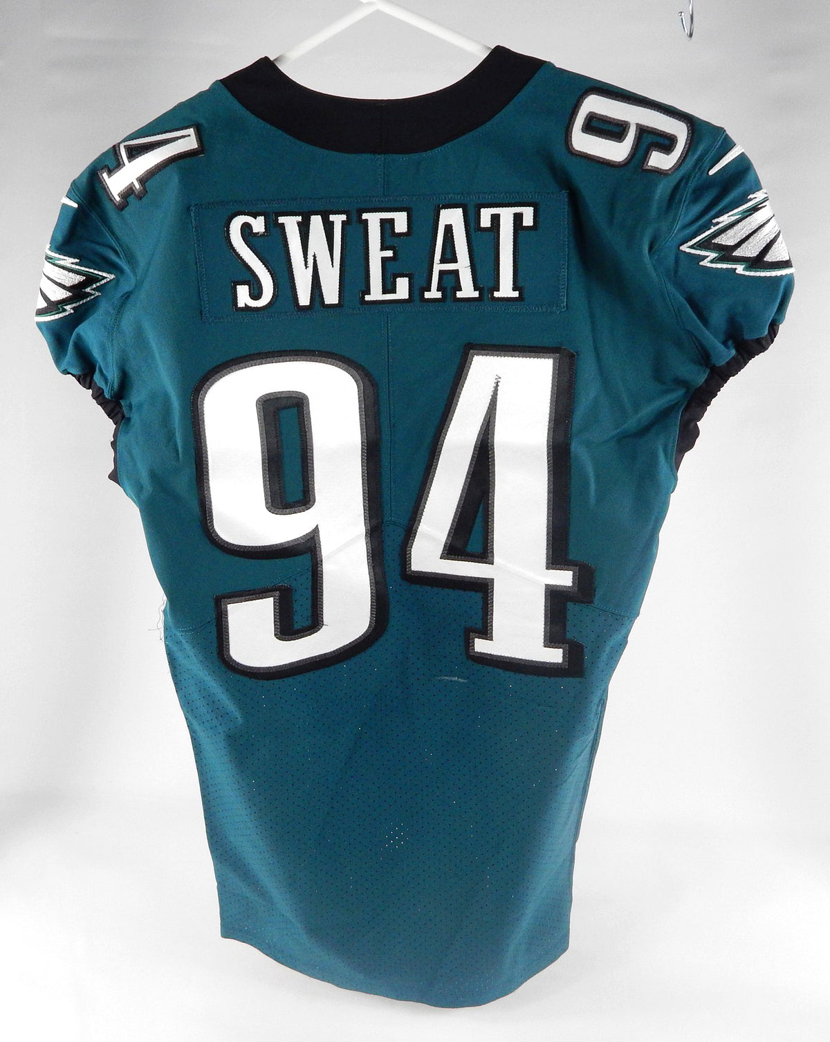 2021 Philadelphia Eagles Josh Sweat #94 Game Used Green Jersey 42 DP71368