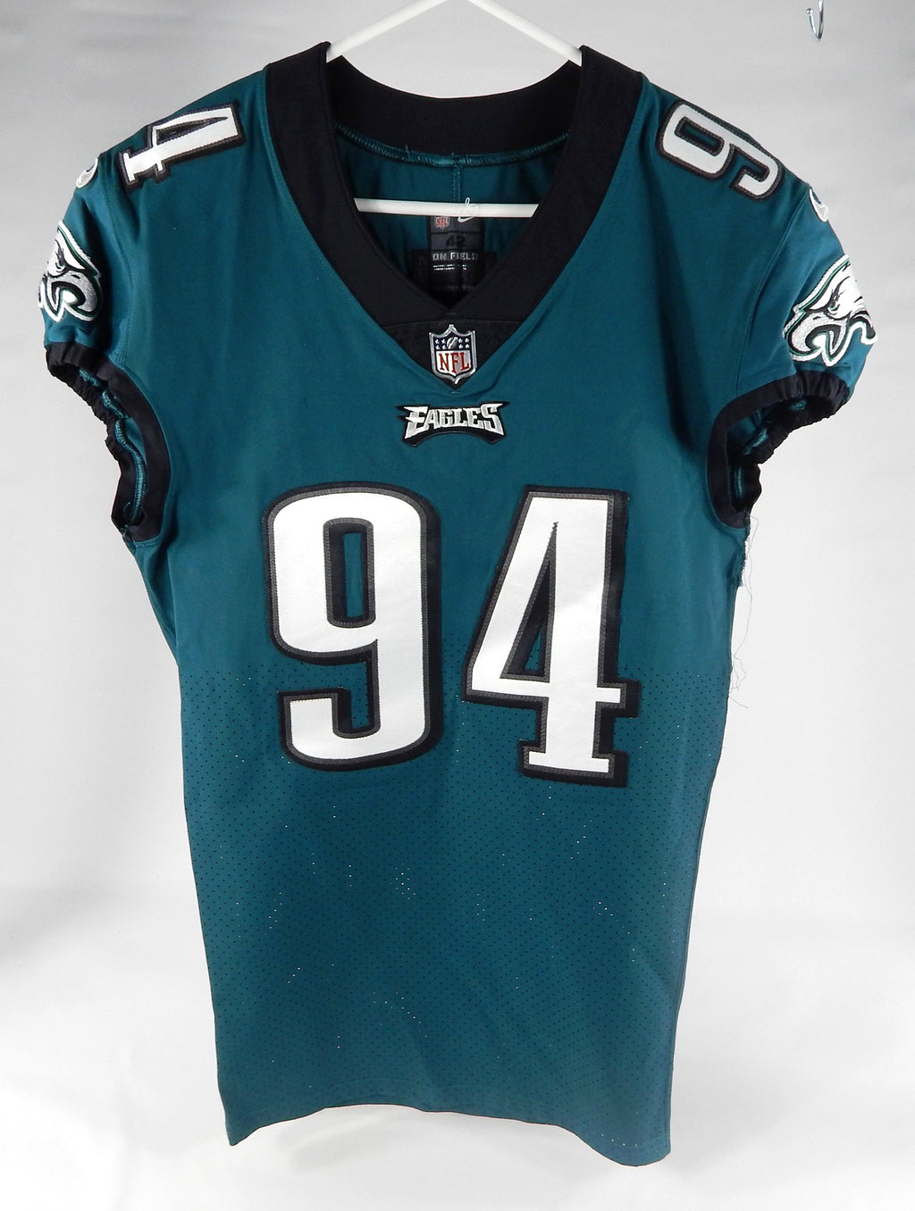 2021 Philadelphia Eagles Josh Sweat #94 Game Used Green Jersey 42 DP71368 Pic2