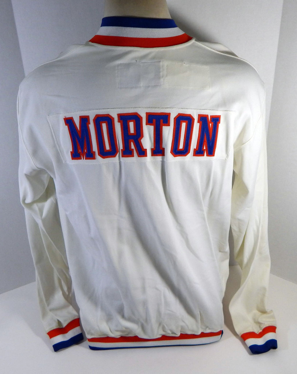 1990-91 Cleveland Cavaliers John Morton #23 Game Issued White Warm Up Jacket 46 Pic2