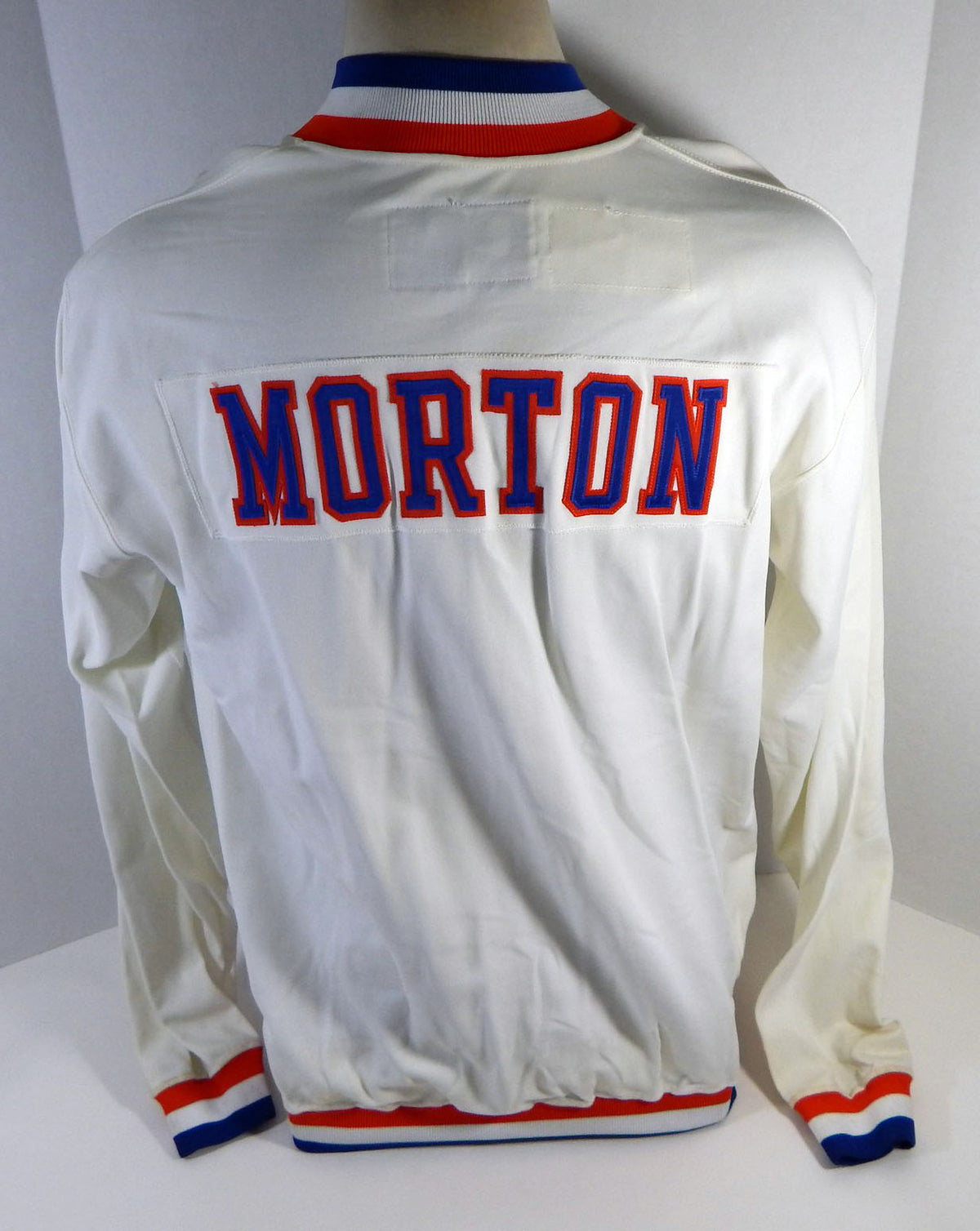 1990-91 Cleveland Cavaliers John Morton #23 Game Issued White Warm Up Jacket 46 Pic2
