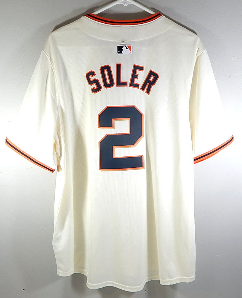 Jorge Soler #2 San Francisco Giants Nike Engineered Baseball Jersey New Cream S Pic2