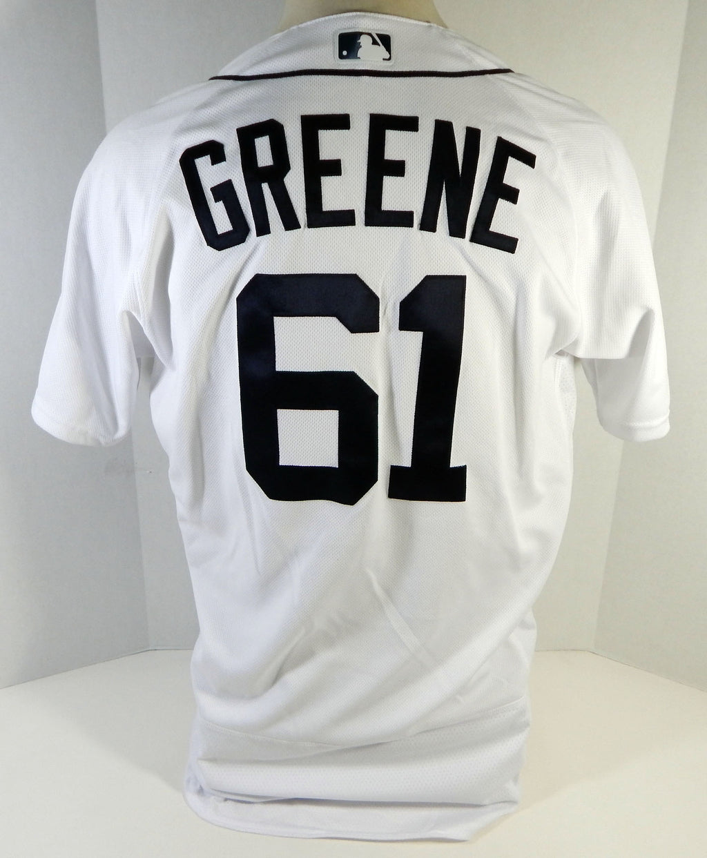 Detroit Tigers Shane Greene #61 Game Issued White Jersey DP15138