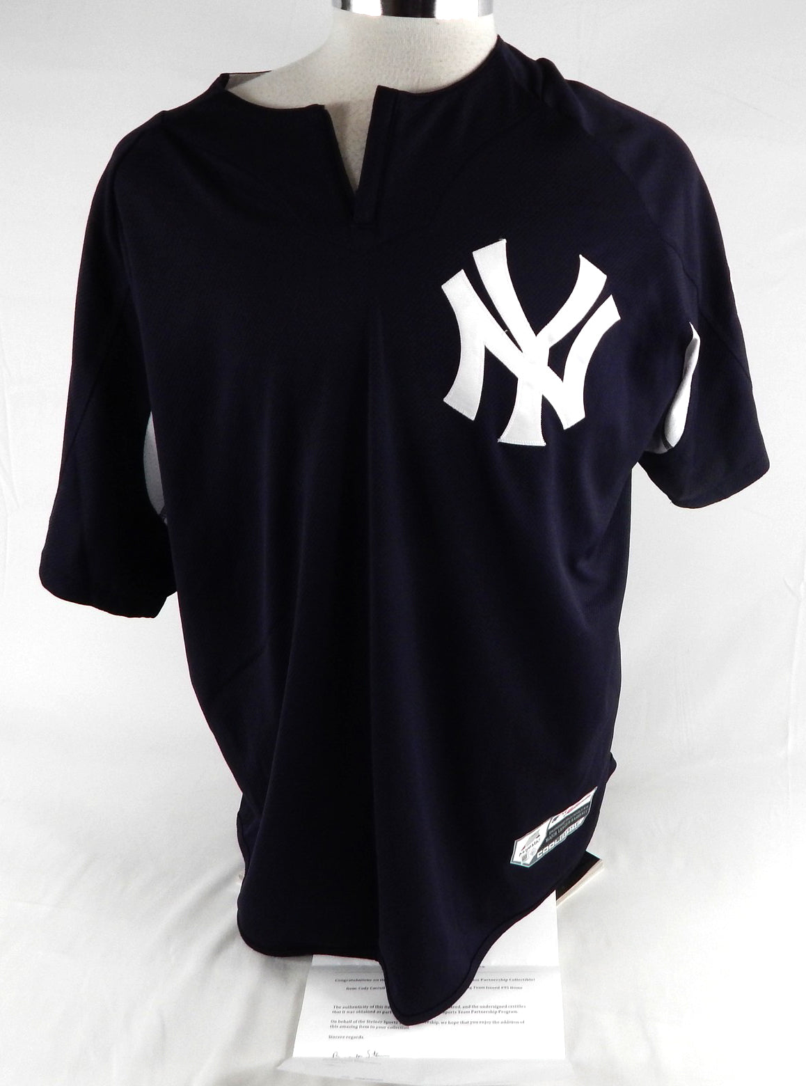 2018 New York Yankees Cody Carroll #85 Game Issued P Used Navy Pullover Jersey 7