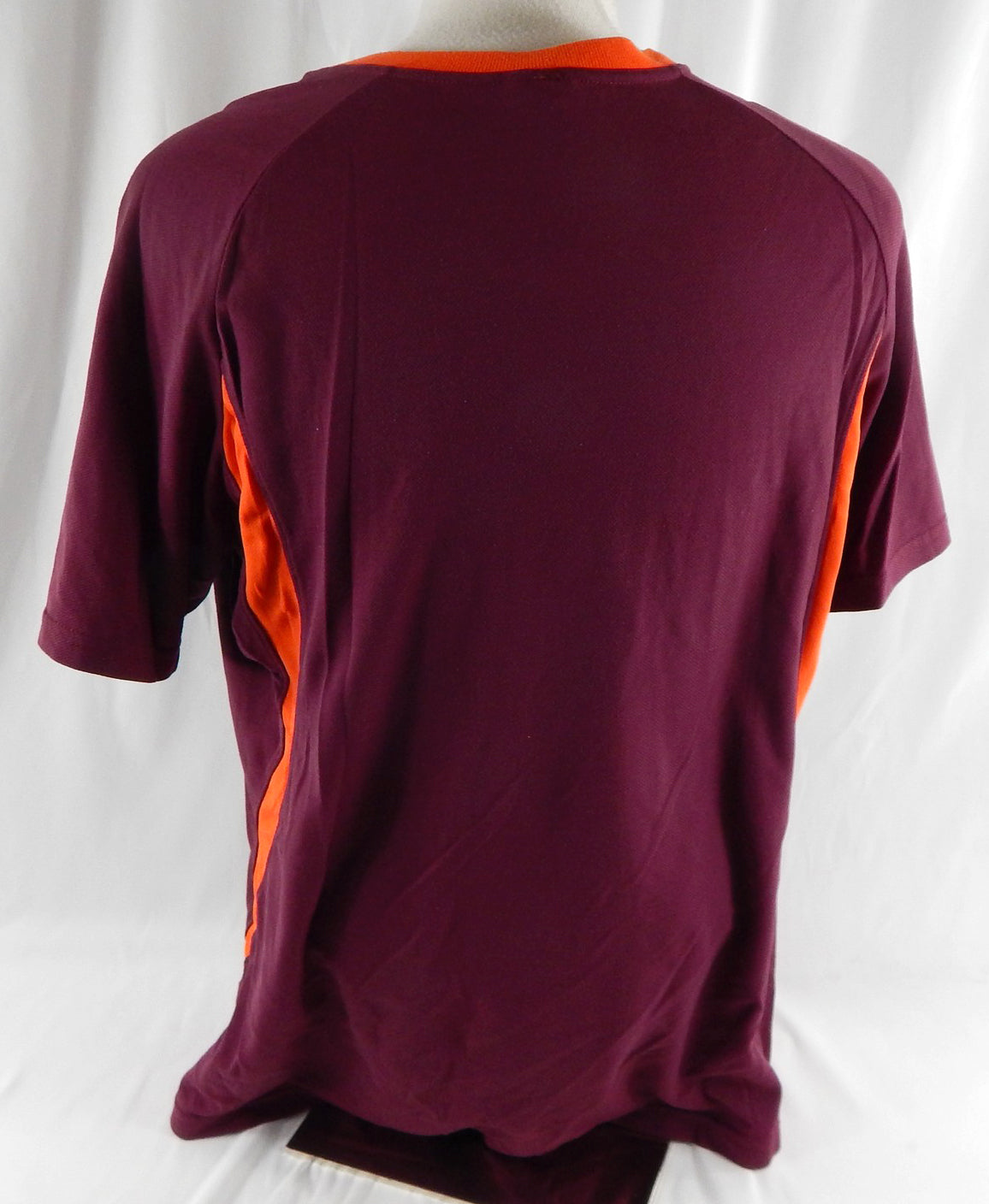 2000s Virginia Tech Hokies #33 Game Used Maroon Warm Up Shirt L 987 Pic2