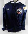 2014-15 New Orleans Pelicans Game Issued Navy Basketball Warm Up Jacket 20