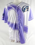 2024 Clearwater Threshers #28 Game Used White Jersey Strike Out Cancer 48 552