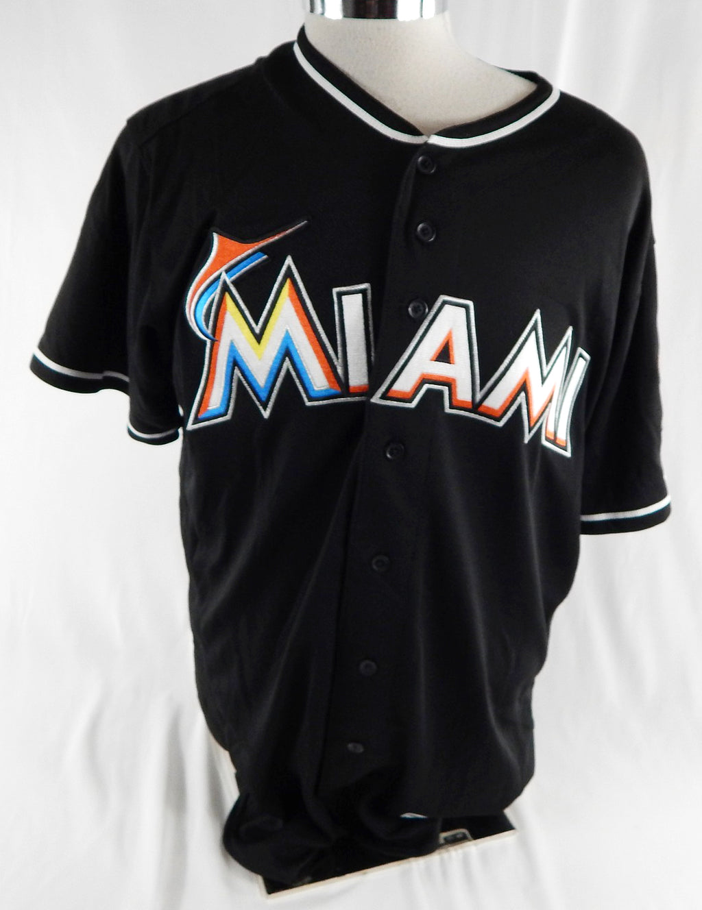 2012-18 Miami Marlins Walker Olis #89 Game Used Black Jersey 46 999