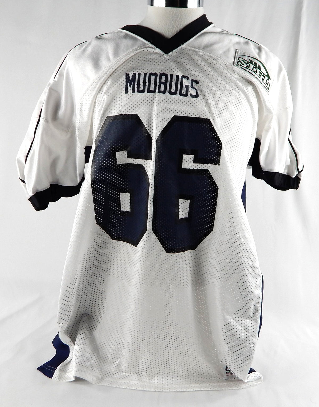 Mississippi Muddogs #66 Game Used White Jersey SIFL XXXL 317