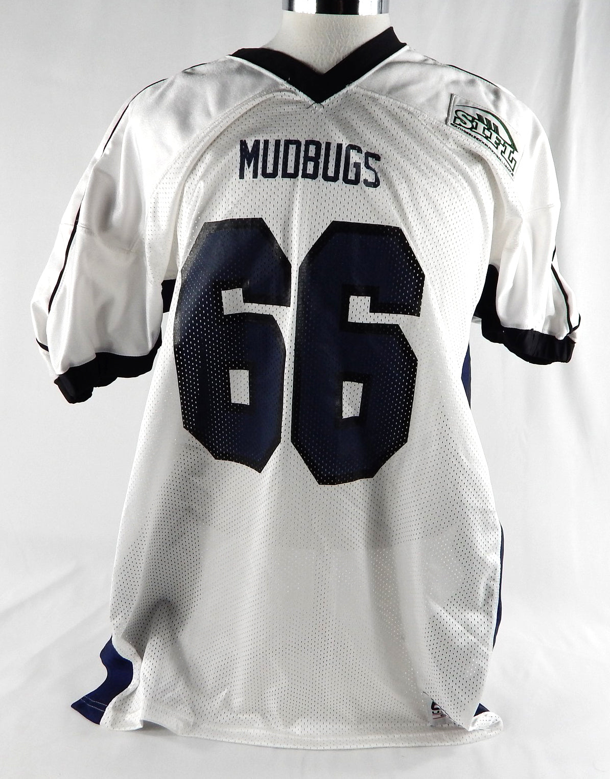 Mississippi Muddogs #66 Game Used White Jersey SIFL XXXL 317