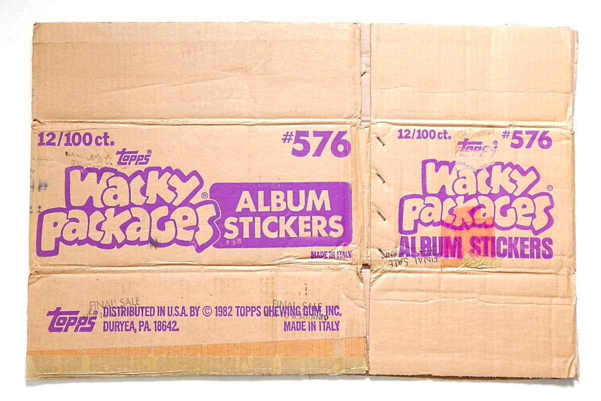 1982 Topps Wacky Packages Album Stickers Empty Wax Box Case #576