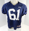 2008 Auburn Tigers #61 Game Used Navy Football Practice Jersey 333