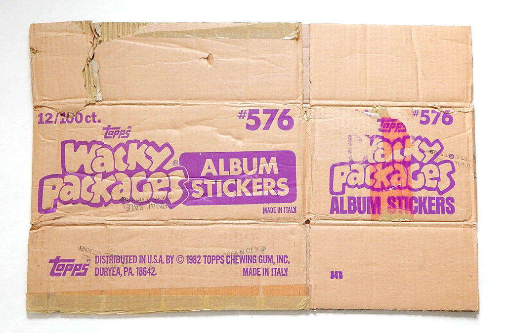 1982 Topps Wacky Packages Album Stickers Empty Wax Box Case #576 Pic2