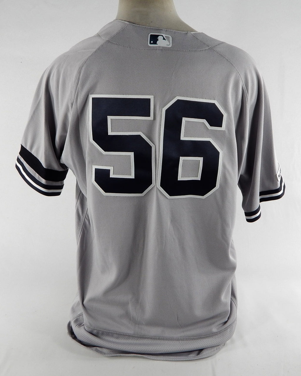 2019 New York Yankees Jonathan Holder #56 Game Issued Grey Jersey 150 P 7 Pic2