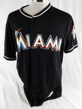 2012-18 Miami Marlins Dillon Peters #54 Game Used Black Jersey 46 002