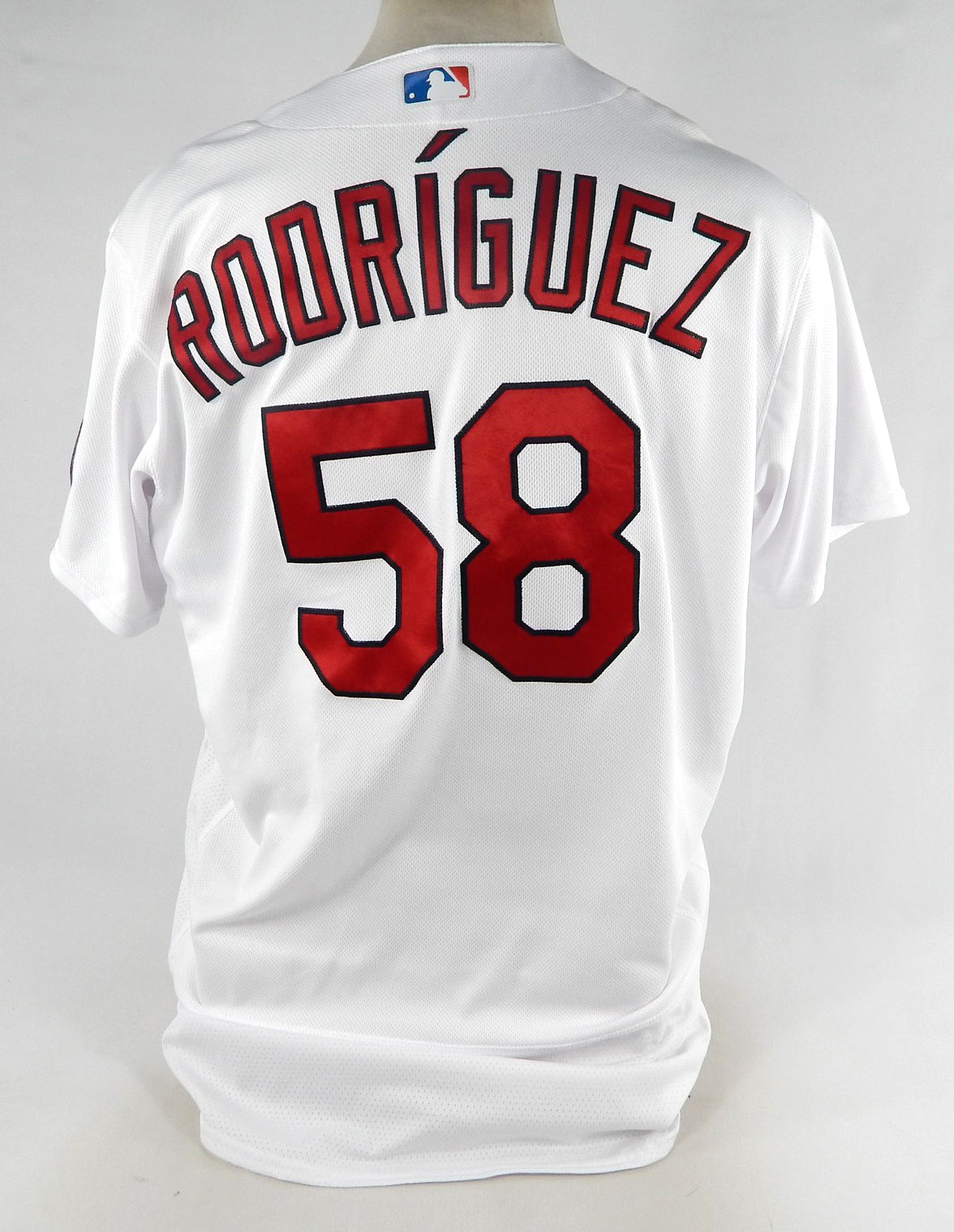 2023 St. Louis Cardinals Wilking Rodriguez #58 Game Issued P Used White Jersey 2