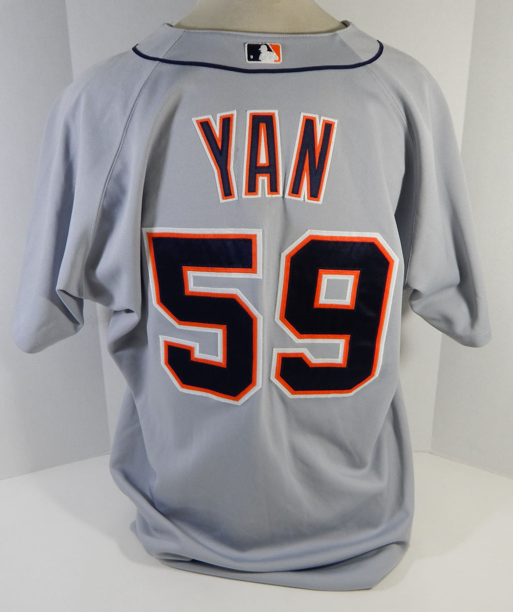 2004 Detroit Tigers Esteban Yan #59 Game Used Grey Jersey DP15146
