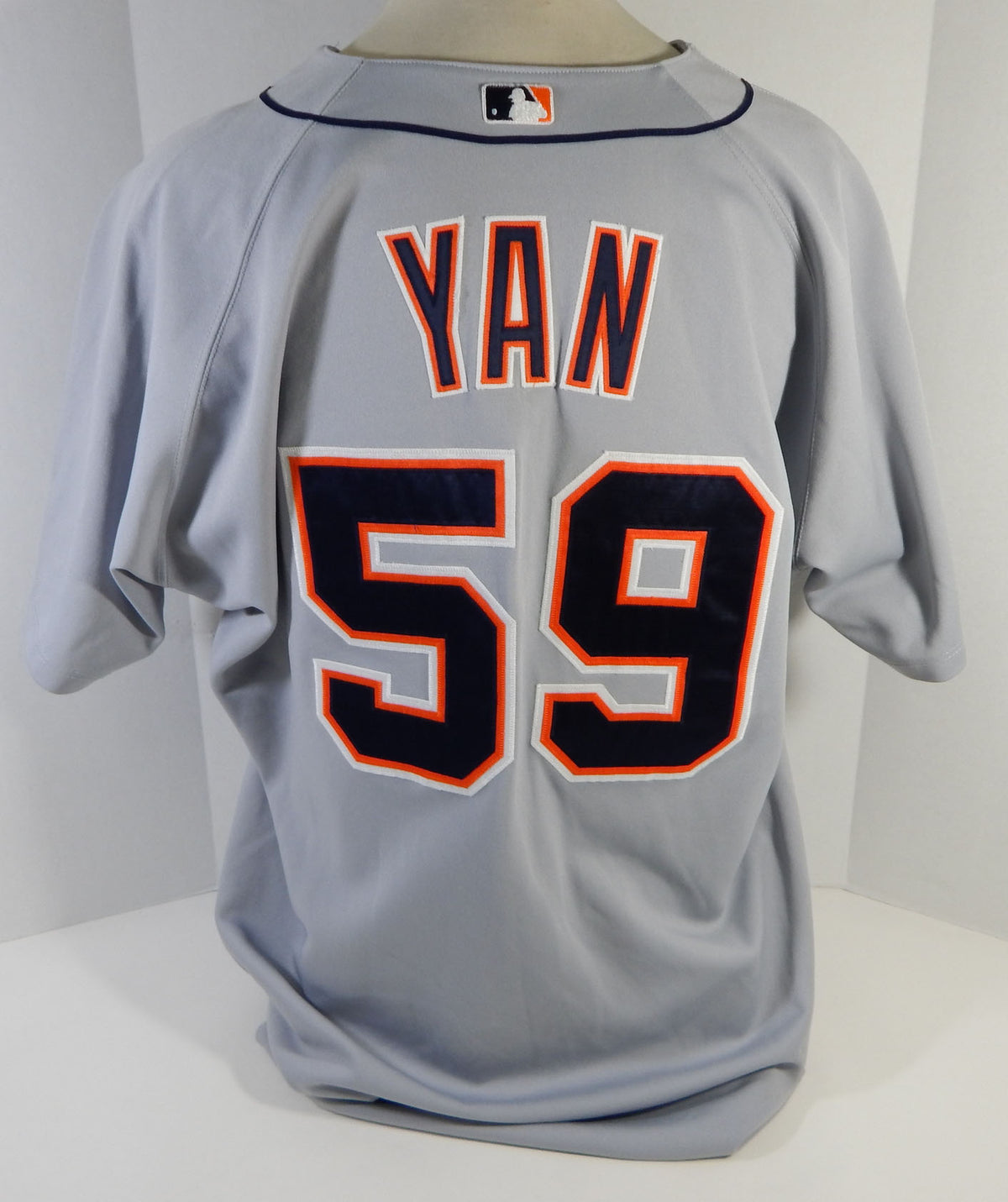 2004 Detroit Tigers Esteban Yan #59 Game Used Grey Jersey DP15146