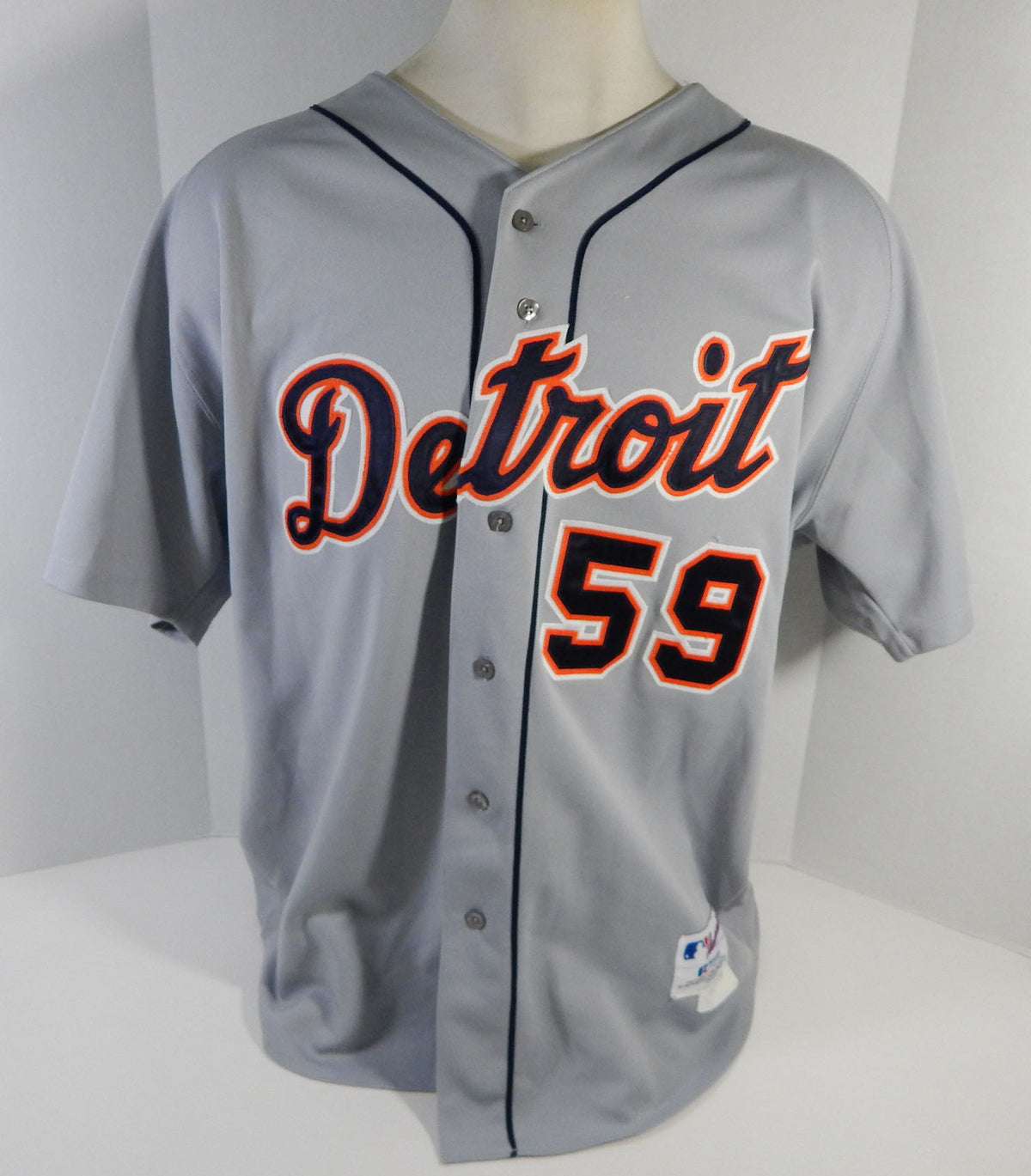 2004 Detroit Tigers Esteban Yan #59 Game Used Grey Jersey DP15146 Pic2