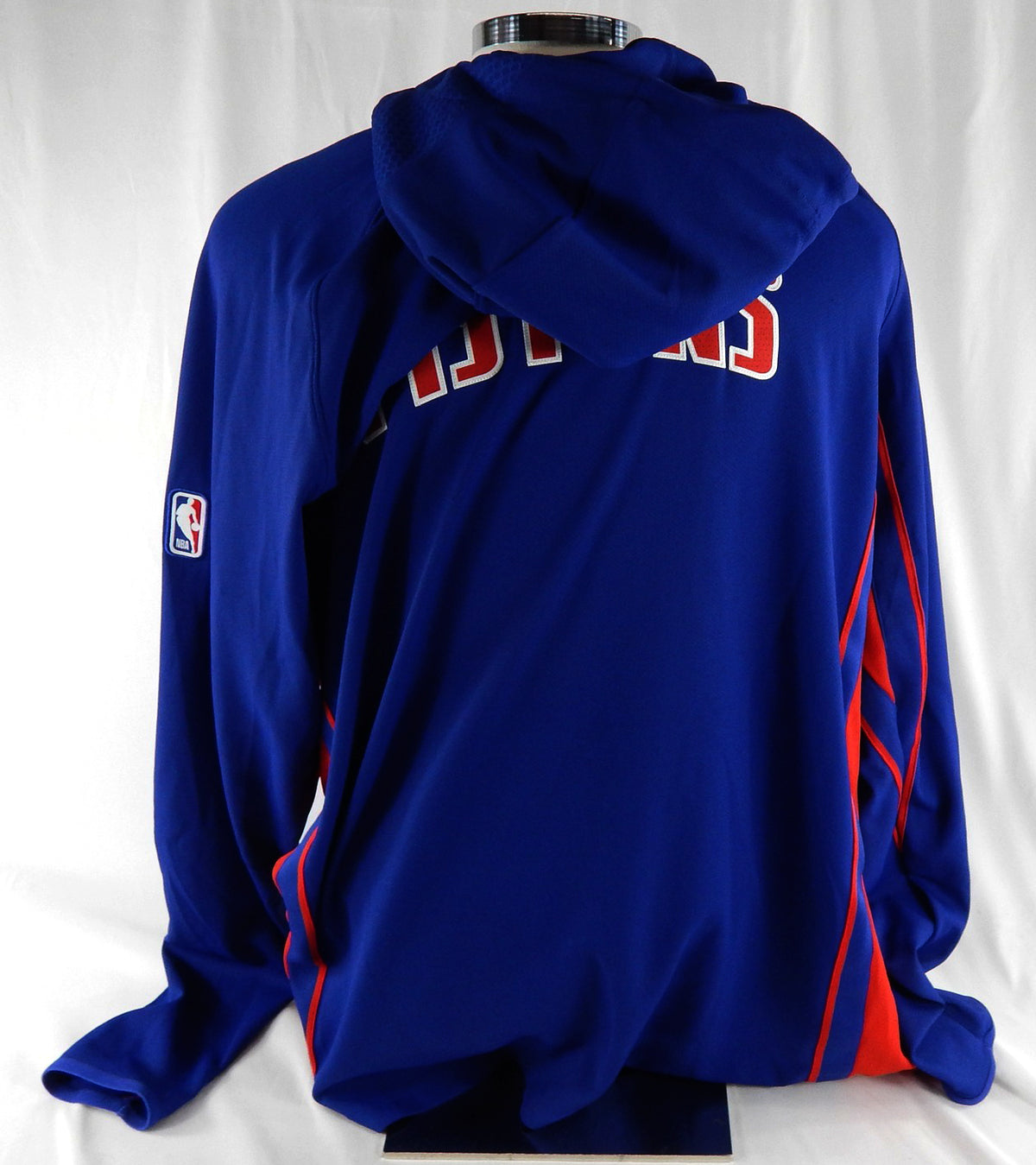 2025-26 Detroit Pistons Tolu Smith #35 Game Used Blue Warm Up Jacket XXL 760 Pic2