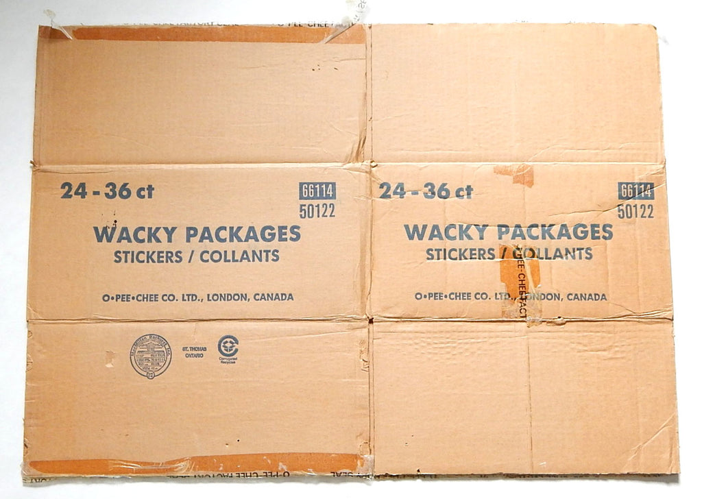 1992 O-Pee-Chee OPC Wacky Packages Stickers Empty Wax Box Case #66114 Pic2