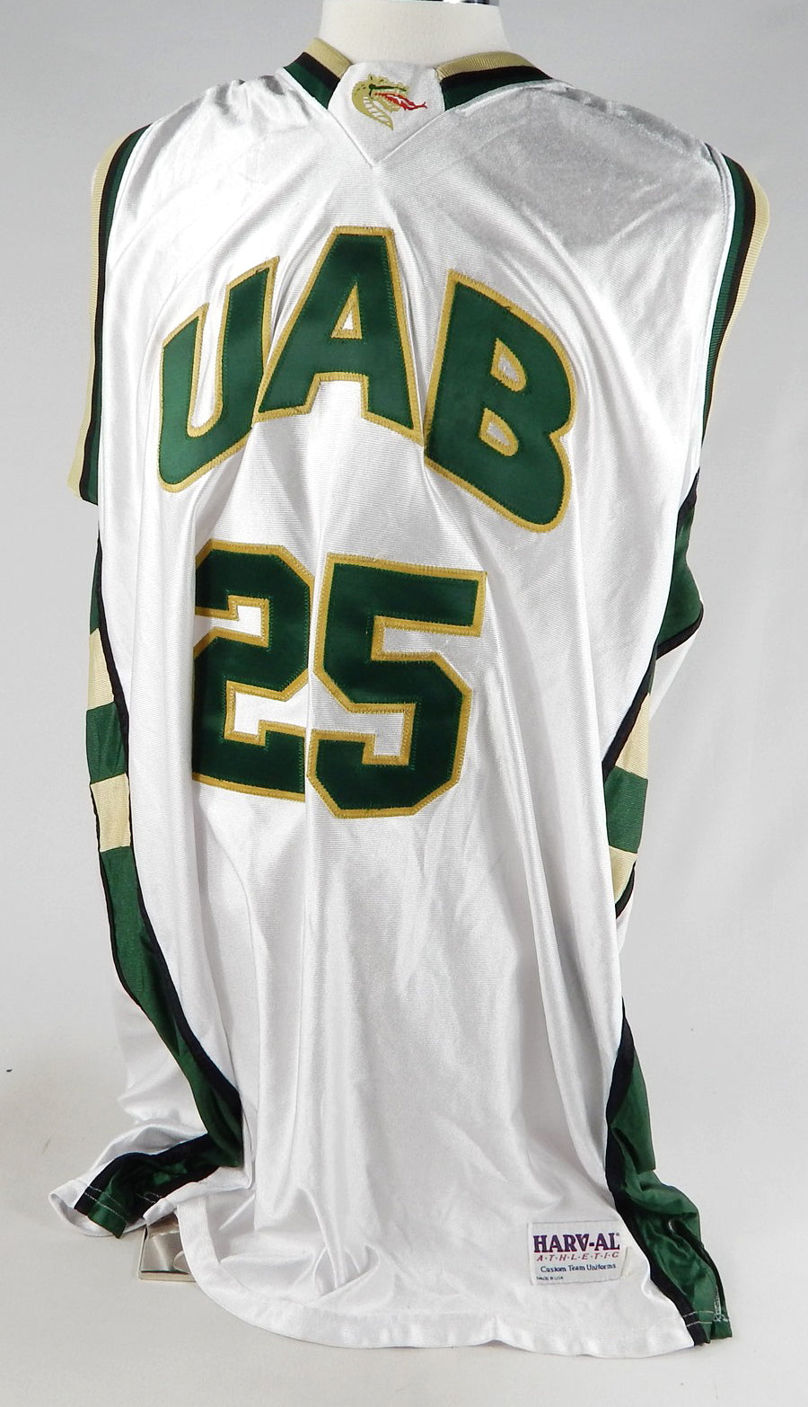2000s UAB Blazers Little #25 Game Used White Jersey 401