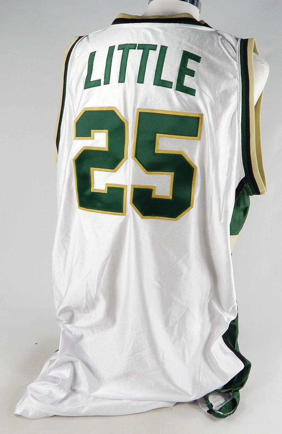 2000s UAB Blazers Little #25 Game Used White Jersey 401 Pic2