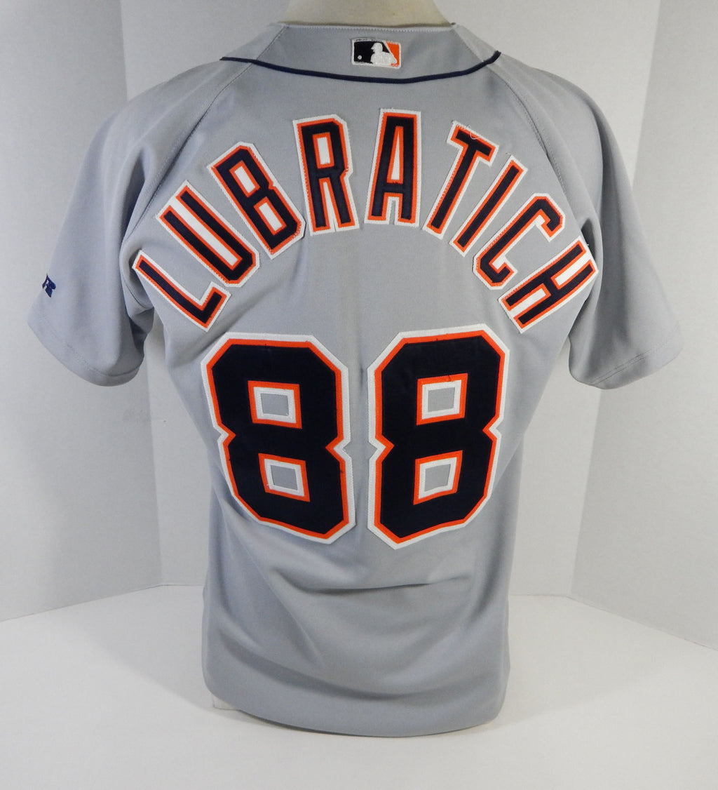 2000 Detroit Tigers Steve Lubratich #88 Game Issued Grey Jersey DP15150