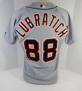 2000 Detroit Tigers Steve Lubratich #88 Game Issued Grey Jersey DP15150
