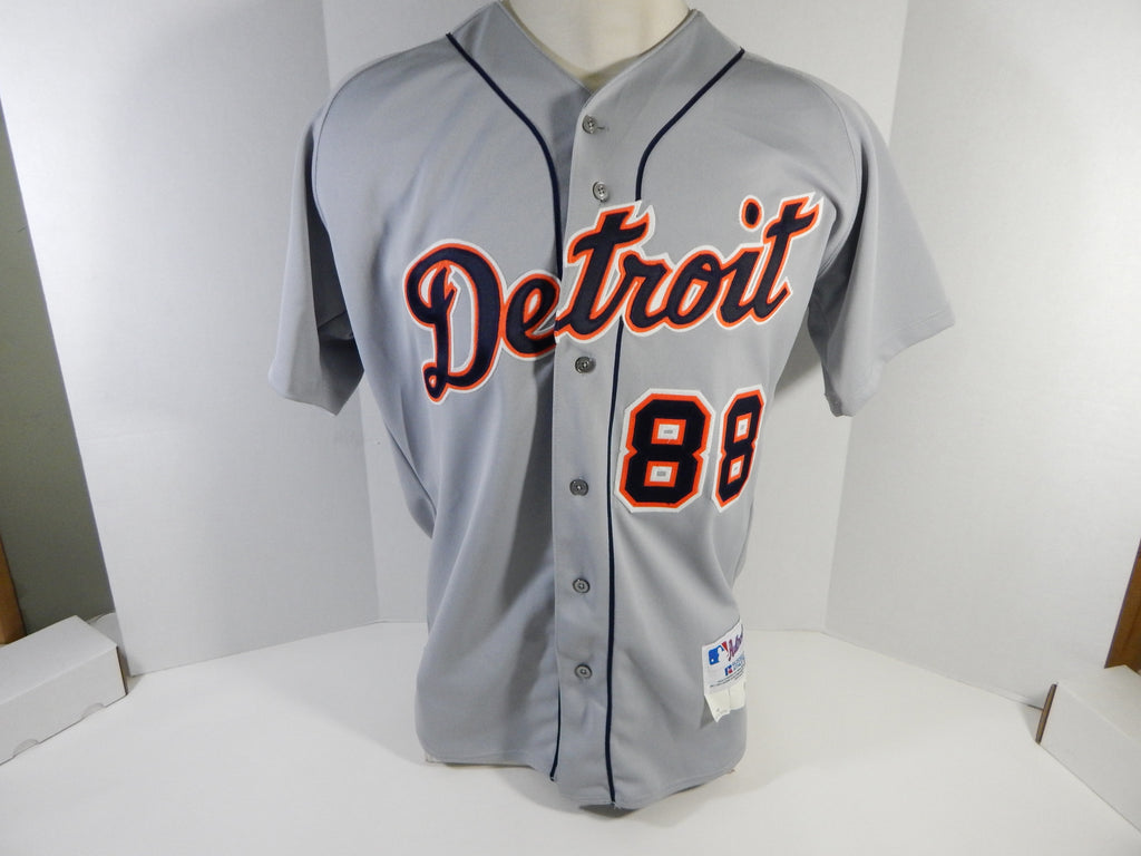 2000 Detroit Tigers Steve Lubratich #88 Game Issued Grey Jersey DP15150 Pic2
