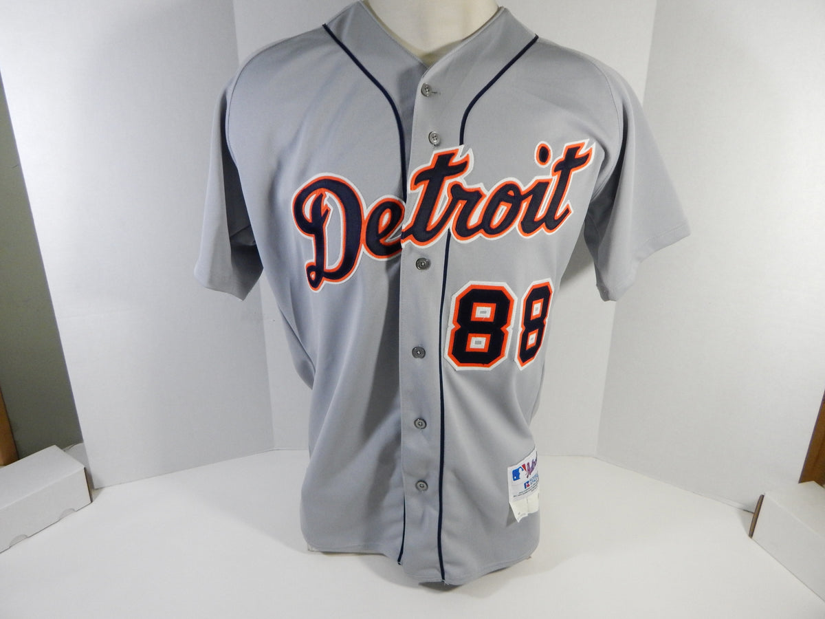 2000 Detroit Tigers Steve Lubratich #88 Game Issued Grey Jersey DP15150 Pic2