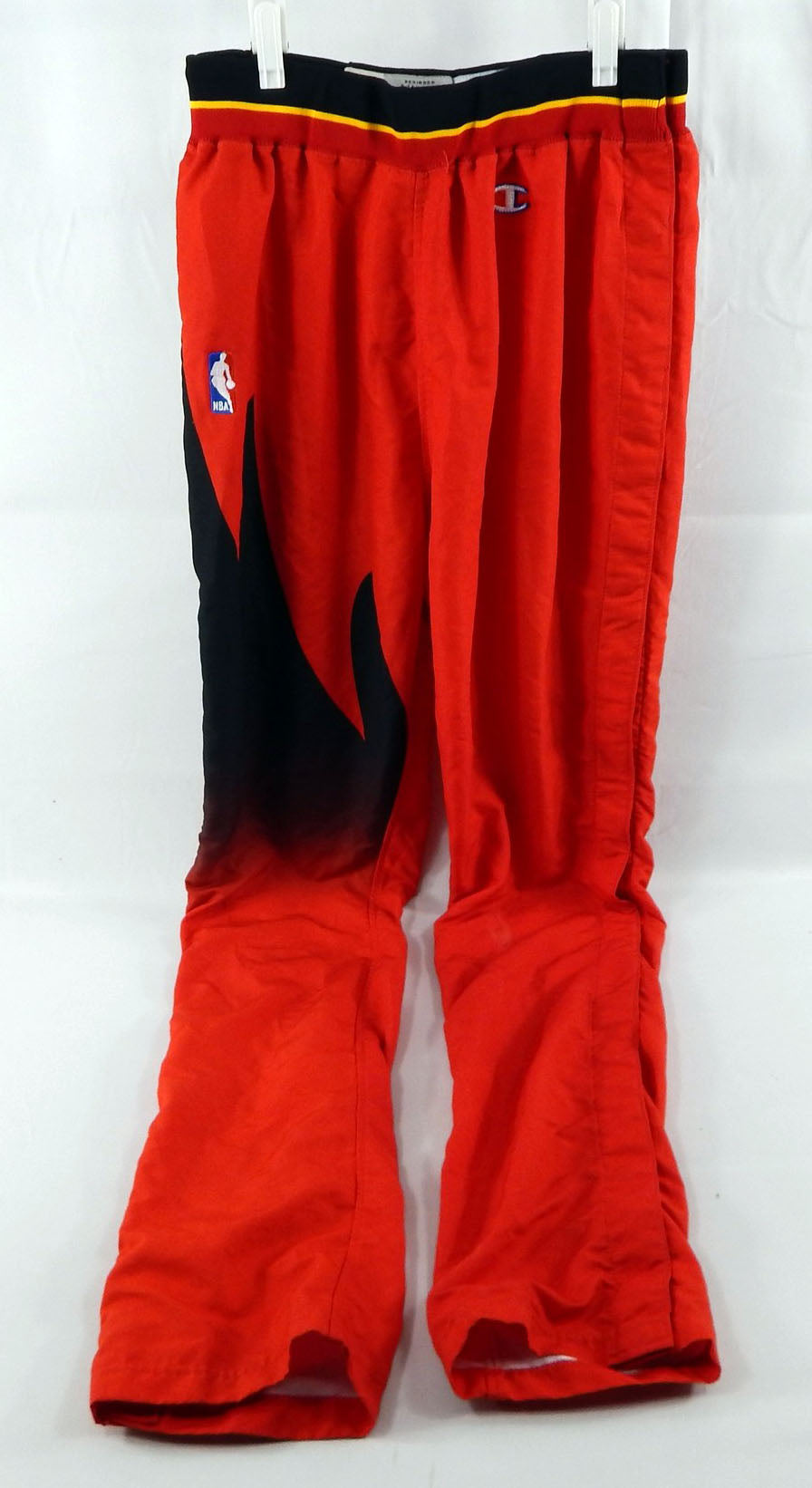 1995-96 Atlanta Hawks Game Issued Red Warm Up Pants 36 226