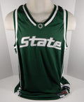 Michigan State Spartans Blank Style Game Issued Green Basketball Jersey 54