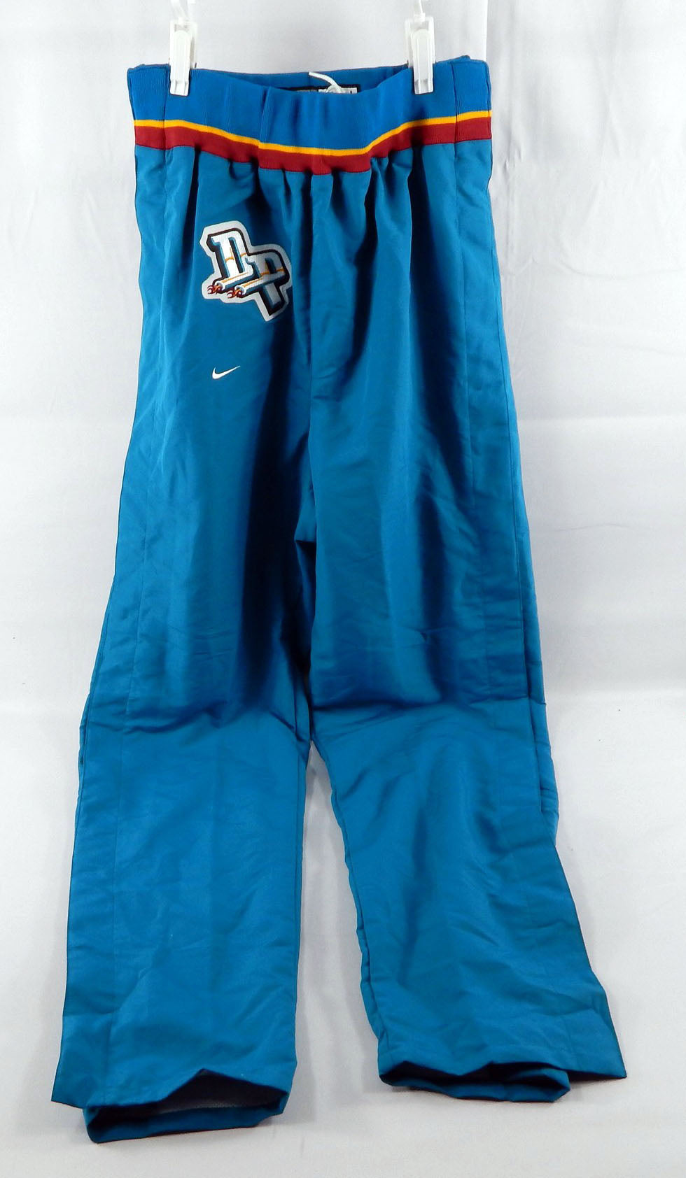 1997-98 Detroit Pistions Game Issued Teal Warm Up Pants L 227