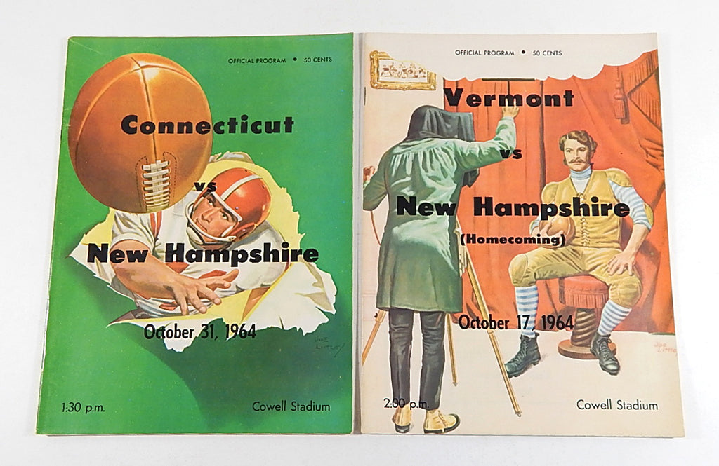 Lot of (5) Different 1964 New Hampshire College Football Programs Pic2