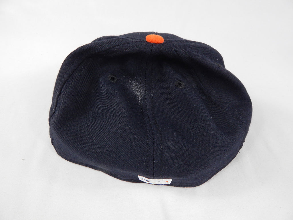 Detroit Tigers #27 Game Issued Pos Used Navy Hat 7.375 DP67254 Pic2
